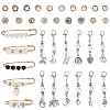 Alloy Pendants & Alloy Safety Pin Brooch AJEW-SP0002-03B-1