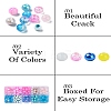 10 Styles Spray Painting & Baking Painted Glass Beads GLAA-YW0003-57-4