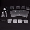 8-Slot Transparent Acrylic Minifigures Display Risers ODIS-WH0043-29A-3