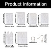 6Pcs DIY Geometry Earrings Silicone Resin Casting Molds DIY-CD0001-27-3