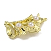 Alloy ABS Pearl Pendants PALLOY-F312-51G-03-2