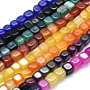 Dyed Natural Agate Beads Strands G-F583-12-1