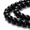 Natural Black Onyx Beads Strands X-G-Z024-01C-2