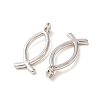 Religious Jewelry Tibetan Style Alloy Jesus Fish/Christian Ichthys Ichthus Pendants TIBEP-3498-P-RS-2