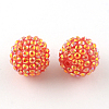 AB-Color Resin Rhinestone Beads RESI-S315-20x22-M-2