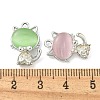 UV Plating Alloy Rhinestone Pendants FIND-M033-17P-3