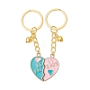 2Pcs Alloy Enamel Charm Keychains KEYC-JKC01091-1