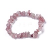 Natural Strawberry Quartz Beads Stretch Bracelets BJEW-JB04152-08-1