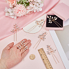 6Pcs Alloy Rhinestone Hair Sticks for Women OHAR-FG0001-08KCG-3