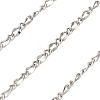 304 Stainless Steel Twisted Dapped Chains CHS-A016-28P-A-1