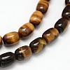 Natural Tiger Eye Barrel Beads Strands G-F240-01D-2