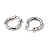 Cubic Zirconia Hoop Earrings EJEW-Z019-23D-P-2