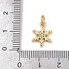 Brass Micro Pave Cubic Zirconia Charms KK-H077-02G-04-3