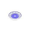 Resin Imitationg Blue and White Porcelain Plates LS-PW-WGF963A-03-1