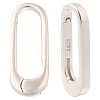 2Pcs 925 Sterling Silver Spring Gate Rings STER-BBC0008-74-1
