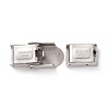 Tarnish Resistant 201 Stainless Steel Watch Band Clasps LS-STAS-P221-22A-P-5