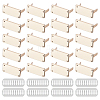 20Pcs Zinc Alloy Rectangle Bag Decorative Clasps PURS-FH0001-14KCG-1