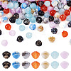 140Pcs 7 Colors Two Tone Acrylic Beads TACR-TA0001-50A-1