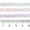 Transparent Painted Glass Beads Strands DGLA-A034-T4mm-A23-3