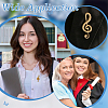 60Pcs 2 Colors Alloy Musical Note Brooches JEWB-PH01289-5