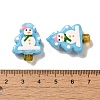 Christmas Theme Handmade Lampwork Beads X-LAMP-G162-06D-3