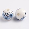 Handmade Printed Porcelain Beads CF181Y-2