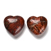 Natural Red Jasper Heart Display Decorations G-P562-02C-1