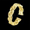 Brass Cuff Rings RJEW-BB21816-G-8-8