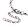 304 Stainless Steel Venetian Chain Bracelet for Men Women BJEW-E031-09P-3