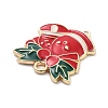 Christmas Theme Alloy Enamel Pendants X-ENAM-D060-04C-2