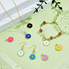 HOBBIESAY 8Pcs 8 Colors Brass Enamel Pendants KK-HY0003-19-4