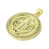 Eco-Friendly Brass Micro Pave Cubic Zirconia Pendants KK-A204-06G-2