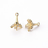 Brass Micro Pave Clear Cubic Zirconia Peg Bails Charms LS-KK-Q765-011-NF-3