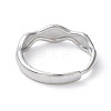 Non-Tarnish 304 Stainless Steel Heart Beat Adjustable Rings RJEW-D006-16P-3