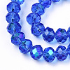 Electroplate Glass Beads Strands X1-EGLA-A034-T4mm-L26-2