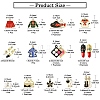 20Pcs 20 Styles Alloy Enamel Pendants ENAM-YW0003-91-3