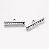 Antique Silver Rectangle Tibetan Style Alloy Chandelier Components Links X-TIBE-A22146-AS-FF-2