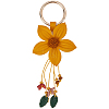 Leather and Alloy Keychain HJEW-WH20022-04A-04-6