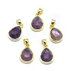 Natural Amethyst Pendants G-O176J-03G-1