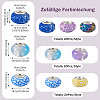 60Pcs 3 Styles Opaque Resin European Beads RESI-TA0005-29-10