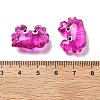 Transparent Glass Enamel Beads LAMP-V001-08B-3