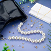 40Pcs 4 Colors Brass Ring Charm Connectors KK-TA0008-48-7