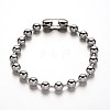 304 Stainless Steel Ball Chain Necklace and Bracelets Jewelry Sets SJEW-P107-06-4