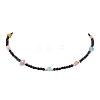 Synthetic Crackle Quartz Beaded Necklaces for Women NJEW-JN04801-1