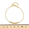201 Steel Round Beaded Bracelets BJEW-D458-06G-4