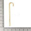 Brass Micro Pave Clear Cubic Zirconia Ear Wrap Crawler Hook Earrings for Women EJEW-C097-01G-03-3