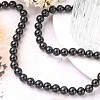 Natural Obsidian Bead Strands G-R173-8mm-02-5