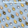 150Pcs 5 Colors Tibetan Style Alloy Pendants FIND-FH0009-32-4