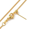 Brass Twisted Chain Necklaces NJEW-M083-01G-01-4