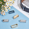6Pcs 3 Colors Alloy Loop Keepers FIND-GF0009-14-4